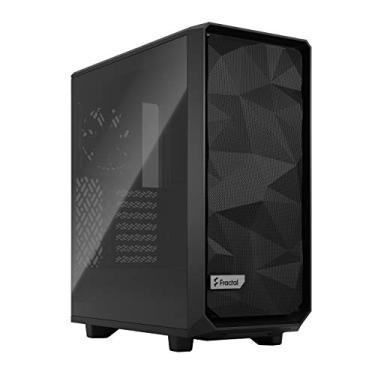 Imagem de Fractal Design Meshify 2 Estojo compacto preto ATX flexível de alto fluxo de ar para janela de vidro temperado temperado para computador