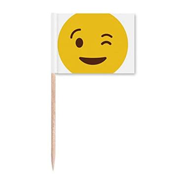 Imagem de Blink Sle Face Ilustração Padrão Palito Bandeiras Marcador Decoração de Festa