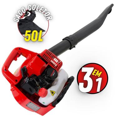 Imagem de Soprador KWB26 Kawashima 3 Em 1 Profissional A Gasolina 25,4cc 2T Sopra Tritura E Aspir...