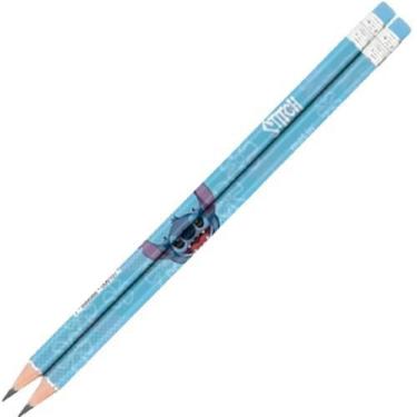 Imagem de Lápis Grafite Preto Hb Disney Stitch Molin 2 Unidades Azul 2