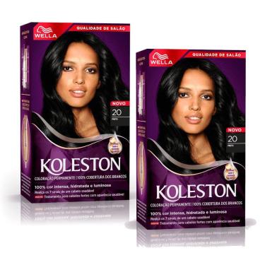 Imagem de Kit com 2 unidades Tintura Koleston Preto 20