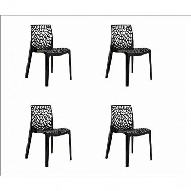Imagem de Conjunto 4 Cadeiras Gruv Rivatti Móveis Preto
