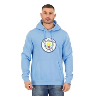 Imagem de Moletom Canguru Manchester City Escudo Azul