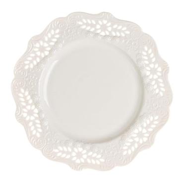 Imagem de BRIGHTFUFU 1 Unidade bandeja de cerâmica para casa sousplat redondo fruteira pratos de jantar placa em forma redonda prato de cerâmica prato de jantar doméstico recipiente branco