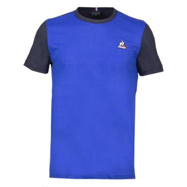 Imagem de Camiseta Ess Bar A Tee 2 Band Ss N2 Azul - Le Coq Sportif