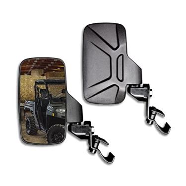 Imagem de Espelho lateral Ranger 2022 Novos espelhos laterais UTV, especialmente melhorado o comprimento da luminária certa, para que não bloqueie a linha de visão, compatível com Polaris Ranger General, Can-Am Defender
