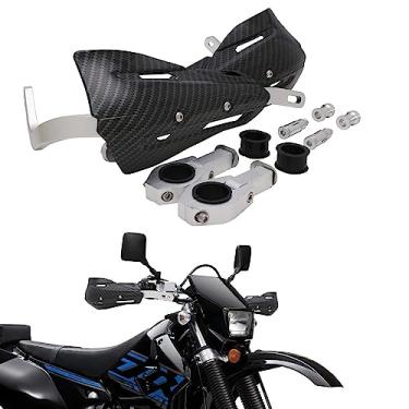 Imagem de Protetores de mão de motocross de alumínio de 22 mm e 28 mm com kits de montagem universais para motocicleta de sujeira MX Supermoto Racing ATV Quad KAYO - Imitação de fibra de carbono