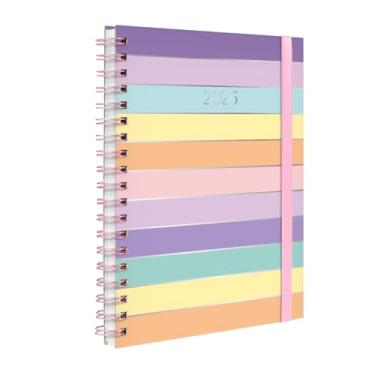 Imagem de Agenda Planner Semanal Plus 2025 Colors Sweet Listras Roxo