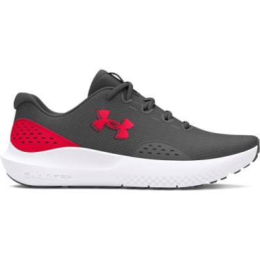 Imagem de Under Armour Charged Surge 4 Tênis masculino, (107) Castlerock/vermelho/vermelho, 40