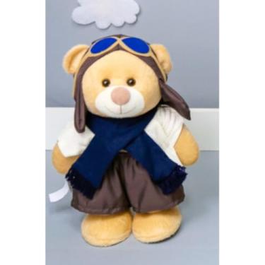Imagem de URSO DE PELUCIA AVIADOR CLASSICO AMORE 60 CM PARA DECORAÇÃO (MARINHO)