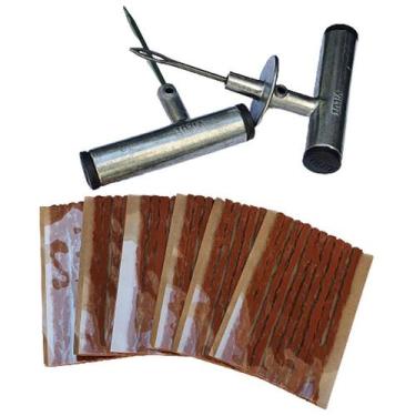 Imagem de Kit Reparo Ferro Viluz Pneu Moto S/c+macarrão 3mm Cx 60 Un