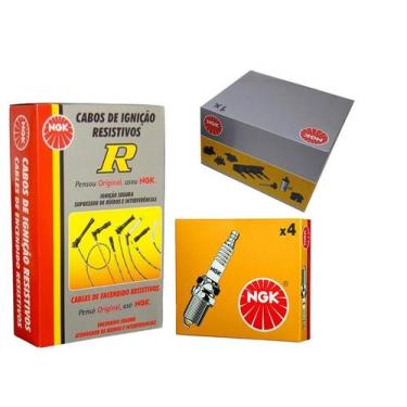 Imagem de Kit cabo bobina e vela de ignicao - polo classic 1.6 1.8 8v 1996 1997 