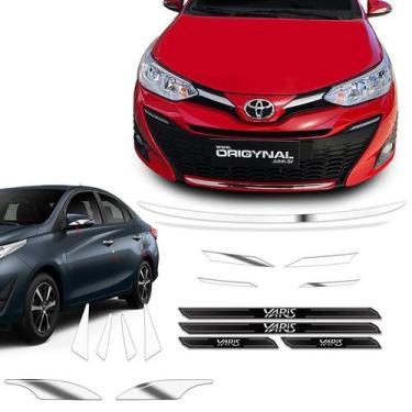 Imagem de Kit Acessório Grade Yaris Hatch/Sedan + Protetores Resinados - SPORTIN