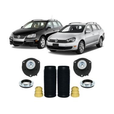 Imagem de 2 Kit Coxim Batente Coifa Dianteiro Jetta Variant 2008/2013 - Auto Fle