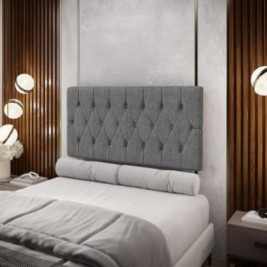 Imagem de Painel Centaurus 140 Linho Aradecor, CINZA ESCURO, CASAL PADRãO