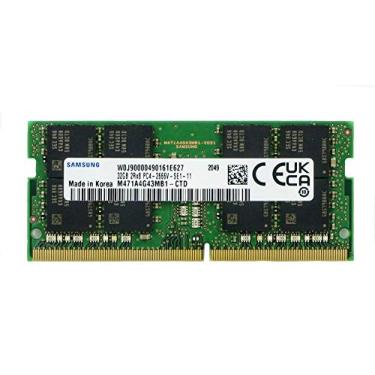 Imagem de Samsung Módulo de memória RAM para laptop 32GB DDR4 PC4-21300, 2666MHZ 260 PIN SODIMM 1,2V CL 19 M471A4G43MB1-CTD