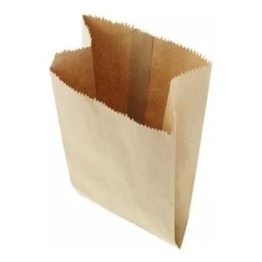 Imagem de Saco de papel kraft 15 kg p/ paes salgados liso c/ 500 un - E A COSTA 