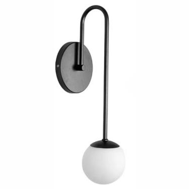 Imagem de Arandela Para Banheiro Quarto Slim Interna Externa Preto - Arandela Sl