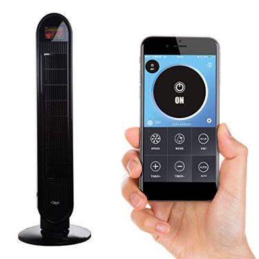 Imagem de Ozeri Oscilação de 360, Bluetooth e tecnologia de redução de ruído micro lâmina, ventilador de torre, preto