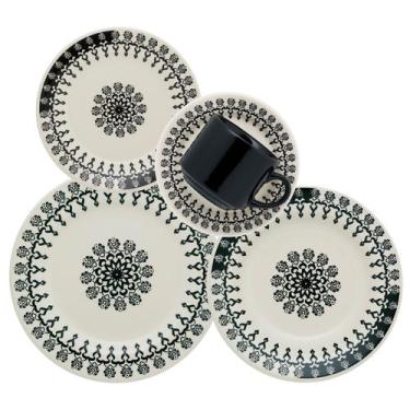 Imagem de Aparelho de Jantar Chá 20 Peças Donna Folk Biona Oxford