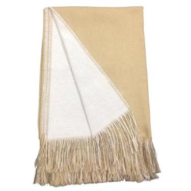 Imagem de Manta Xale para Sofá Poltrona Cama em Jacquard 1,40x1,60m Decorativa L