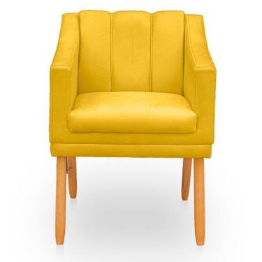 Imagem de Poltrona Cadeira para Sala Confortável e Moderna Mila Suede - BelarSto