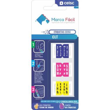 Imagem de Etiquetas Vade Mecum E Clt Ceisc - Matérias - Marca Fácil, CLT