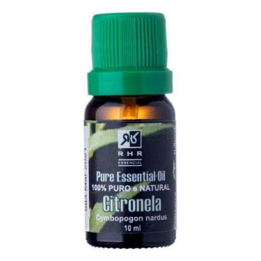 Imagem de Óleo Essencial De Citronela 10ml - 100% Puro - RHR Cosméticos