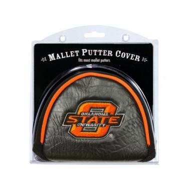 Imagem de Team Golf NCAA Oklahoma State Cowboys Golf Club Mallet Putter Capa, serve na maioria dos putters de marreta, Scotty Cameron, Daddy Long Legs, Taylormade, Odyssey, Titleist, Ping, Callaway