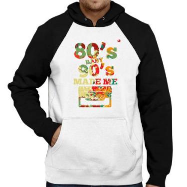 Imagem de Moletom 80's Baby 90's made me - Foca na Moda, Branco, Preto, P