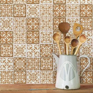 Imagem de Adesivo de Azulejo São Francisco 20x20 cm com 12un - Quartinhos