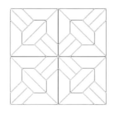 Imagem de Espelho Decorativo Moderno Quarto Sala Escritório 20cm 4pcs - AGV Cria