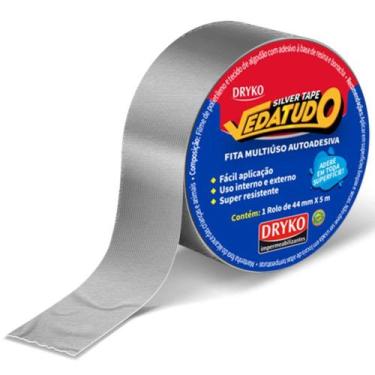 Imagem de Fita adesiva 44 mm x 5 m - Silver tape Dryko - Dryko