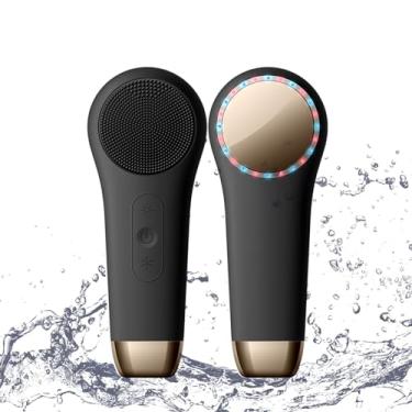 Imagem de Perwin Escova de Limpeza Facial, Recarregável, À Prova D'Água, para Limpeza Profunda, Escova de Limpeza Facial de Silicone para Esfoliação Profunda E Suave, Esfoliante Facial Elétrico para Homens E Mu
