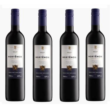 Imagem de Kit 4 Un Vinho Hortência Ereditá Merlot Reserva 750 ml