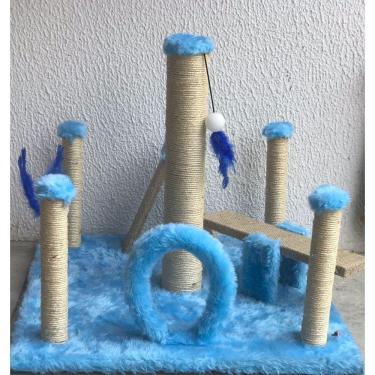 Imagem de Arranhador Parquinho Para Gatos Azul