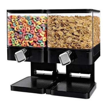 Imagem de Dispenser duplo sucrilhos cereais porta alimentos design moderno - Pra