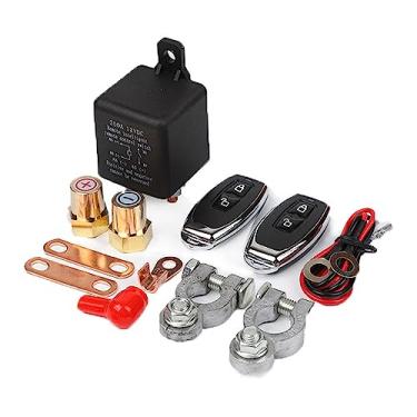 Imagem de Vislone Relé de carro de 12 V 200A, controle remoto duplo, sem fio, interruptor de desconexão, bobina de cobre, isolador de bateria