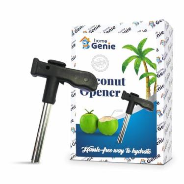 Imagem de Home Genie Ferramenta de abridor de coco de aço inoxidável com aderência confortável | Máquina abridor de coco | Vara de aço abridor de coco | Utensílios de cozinha - Cores sortidas - Pacote com 1