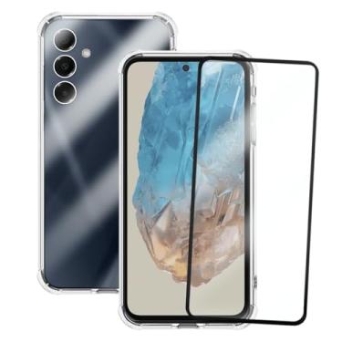 Imagem de Capa Protetora Transparente Anti-Impacto com Película de Vidro 3D Compatível Samsung Galaxy M35