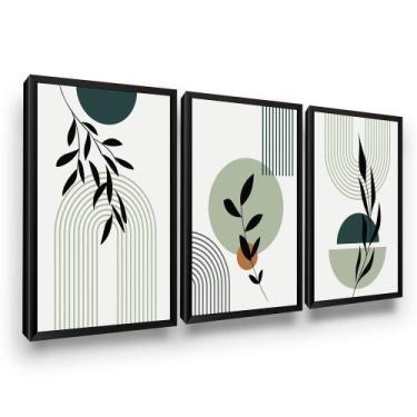 Imagem de Quadros Decorativos Plantas Formas Sala Moldura - Looks Objetos de Art
