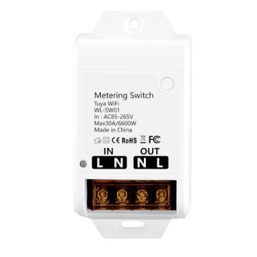 Imagem de MHCOZY Interruptor WiFi 16A 3500W, controlador WiFi inteligente de temperatura e umidade