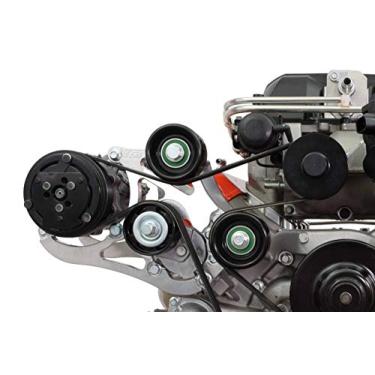 Imagem de ICT Billet LSA Supercharger High Mount A/C GM R4 Kit de suporte de compressor CTS-V ZL1 6-Rib Heavy Duty Billet Alumínio Universal Ar Condicionado Espaçamento de Caminhão LS3 LM7 LS 551135-3-7176