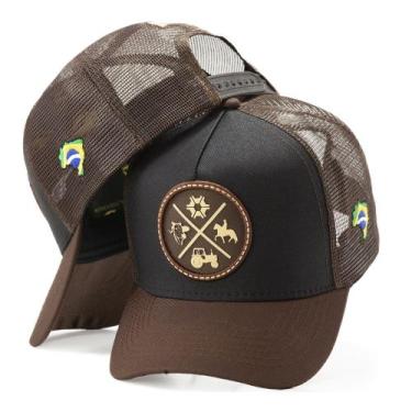 Imagem de Boné Trucker Telinha Brasão Agronomia  Agro Agricultura Linha Premium 