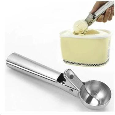 Imagem de Colher de Sorvete Inox Com Ejetor Manual - MESTORE