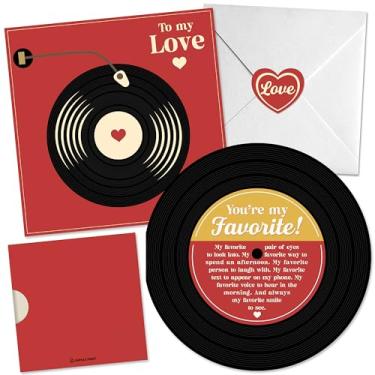 Imagem de Cartão de aniversário, presentes de dia dos namorados para ele, cartão de amor para homens, marido, namorado ou namorada, feliz aniversário retrô, cartão romântico para casal, cartão de aniversário de