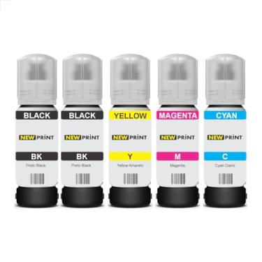 Imagem de 5x Refil Tinta Compatível Epson 544 L3150 L3250 L3110 L5190 L3210 L5290 L1250 L5590 T544