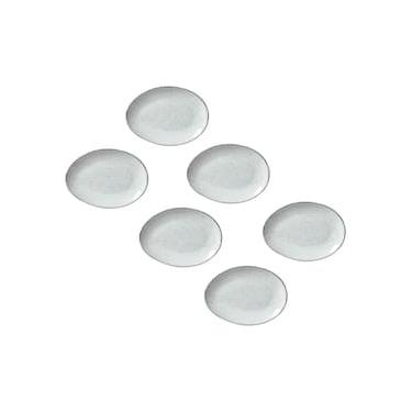 Imagem de Conjunto de Pratos de Sobremesa Ovais Porto Brasil Orgânico Echo 22,5cm - 6 peças