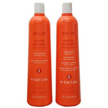 Imagem de Kit Progressiva In Gel Liss Argan E Biotina Salles 2X1000Ml - Salles P