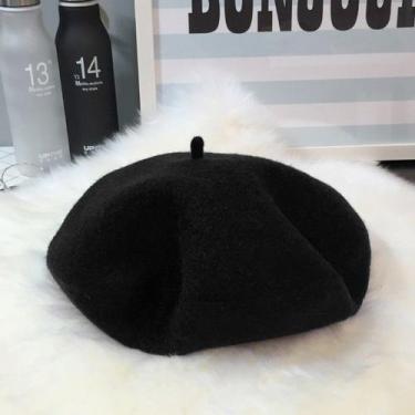 Imagem de Chapéu De Boina Elegante Feminino Fashion Estilo Painter Lã Inverno Ou